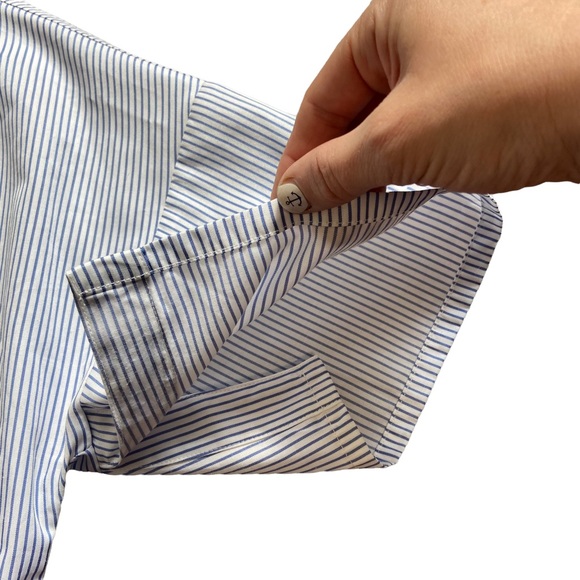 Kookastyle Striped Oversized Button Down Tunic Size Small - Picture 5 of 13